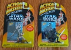 Star Wars LUKE SKYWALKER DARTH VADER Kenner Action Masters Metal Figures MIP