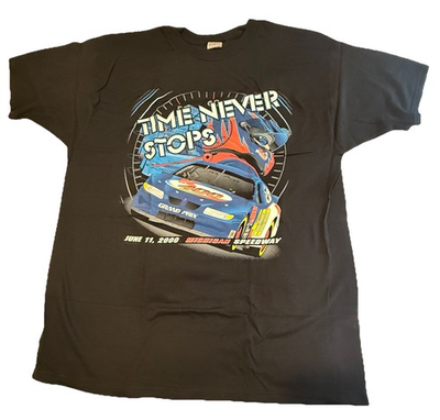 #ad Kmart Nascar 400 MENS VINTAGE SHIRT 2XL Michigan Black Year*2000 Racing $12.80