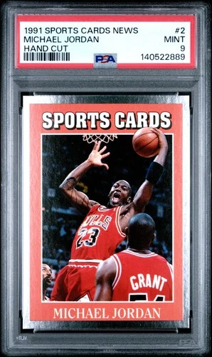 140522889 Michael Jordan 1991 Sports Cards News #2 PSA 9
