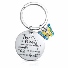 Insect Keychain Butterfly Keychains Bag Charms for Women with Heart and Good