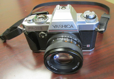 full CLA - Yashica FX-103 SLR,  Zeiss T* 50mm f/1.7 lens, new skin, light seals