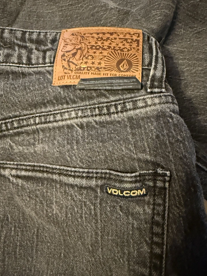 Volcom Kinkade Men's Regular Straight Pant Jeans Size 34 Black - Image 3 of 3