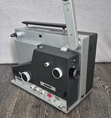 Vintage Bauer T40 sound Super 8 Projektor mit Anleitung & Abdeckung