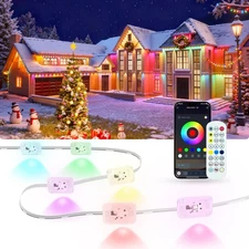 Permanent Outdoor Lights for House, 200ft Smart RGB LED Outdoor Christmas Lig...