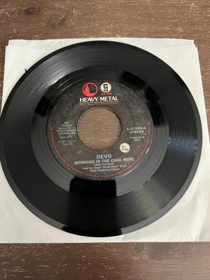 Vinyl 45 RPM Record Devo - Working In The Coal Mine / Planet Earth