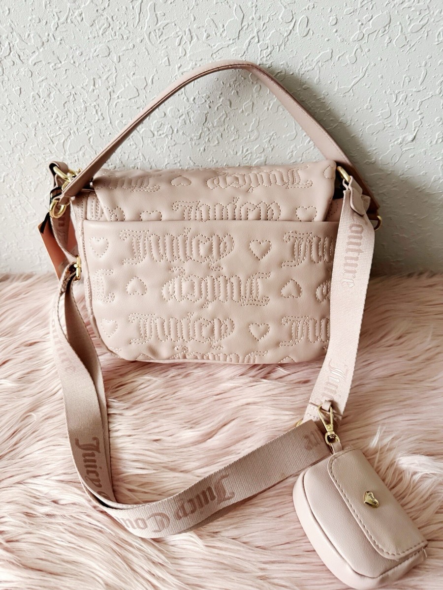 Juicy Couture Pink League Large Flap Shoulder/Crossbody