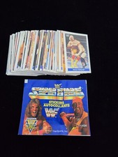 1991 WWF Superstars Sticker Euroflash Wrestling Italy Partial Set 146 of 150 Lot