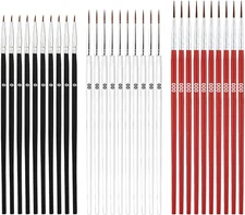 30pcs Tiny Detail Paint Brushes, Fine Paint Brush Small Liner Tip Paint Brush