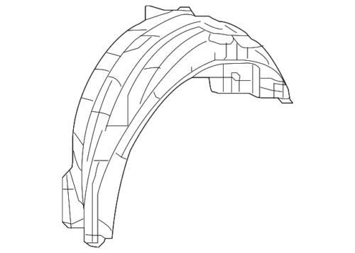 Guardabarros trasero derecho para Honda (N/P 74552-TR0-G01)