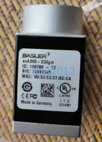 1PC Used BASLER Industrial Camera ACA800-200GM Fast Free delivery