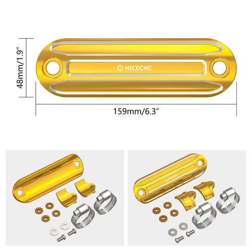 Protector térmico tubo silenciador NICECNC para Harley Street Glide FLHX 2006-2024 - Imagen 8 de 12
