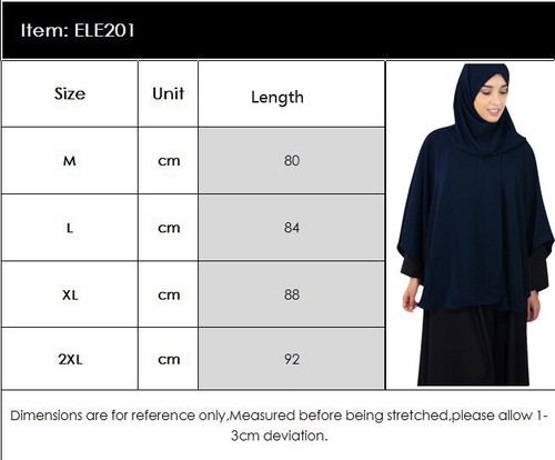 One Piece Large Khimar Muslim Abaya Prayer Hijab Dress Burqa Niqab Amira Dress - Picture 30 of 62