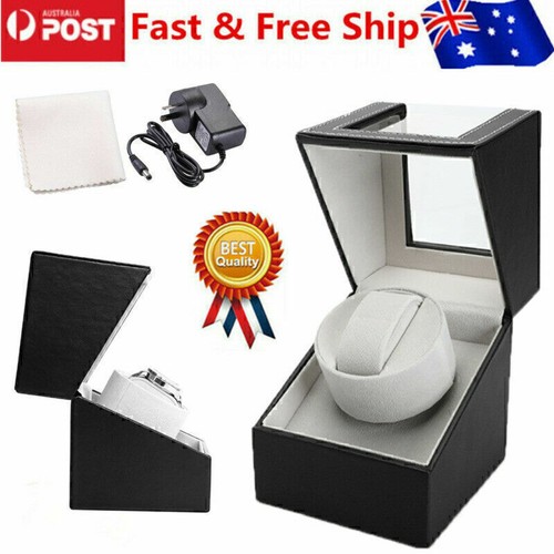 Automatic Watch Winder Display Box Case Motor Rotation Storage PU Leather Gifts - Picture 2 of 11
