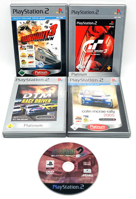 Bundle Burnout Gran Turismo DTM Colin McRae 2005 PlayStation 2 PS2 OVP