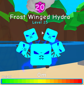Details About Bubblegum Simulator Roblox 1x Frost Winged Hydra Rare Limited Maxed Legendary - 