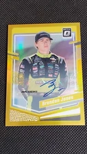 Brandon Jones 2024 Donruss Optic Gold Auto /10 Nascar Racing