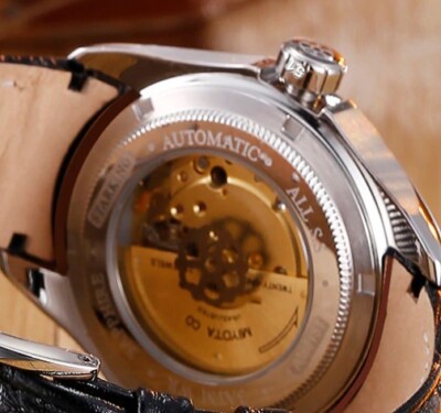 STARKING Men's Automatic Watch Miyota 8205 Movt Brown Leather Strap