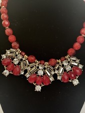 New York Company beautiful necklace 16" white black rhinestones NWT