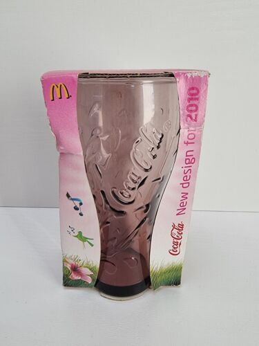 SELTEN 2010 McDonalds Coca Cola - rosa/rosa/rot Getränke Glas - Lichtbogen Frankreich - Bild 1 von 2
