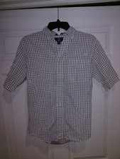 Hunt Club Short Sleeve Button Down Shirt Men's Small White