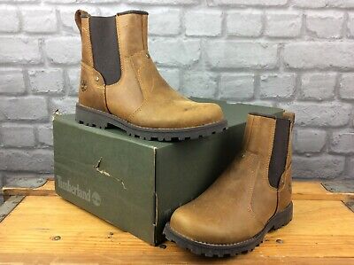 TIMBERLAND UK 1 33 TRAIL CHELSEA BROWN CHILDRENS BOYS C | eBay