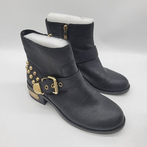VINCE CAMUTO Black Leather Windetta 