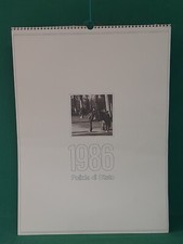 CALENDARIO STORICO DELLA POLIZIA DI STATO DEL 1986 FOTO IN BIANCO E NERO. CF27