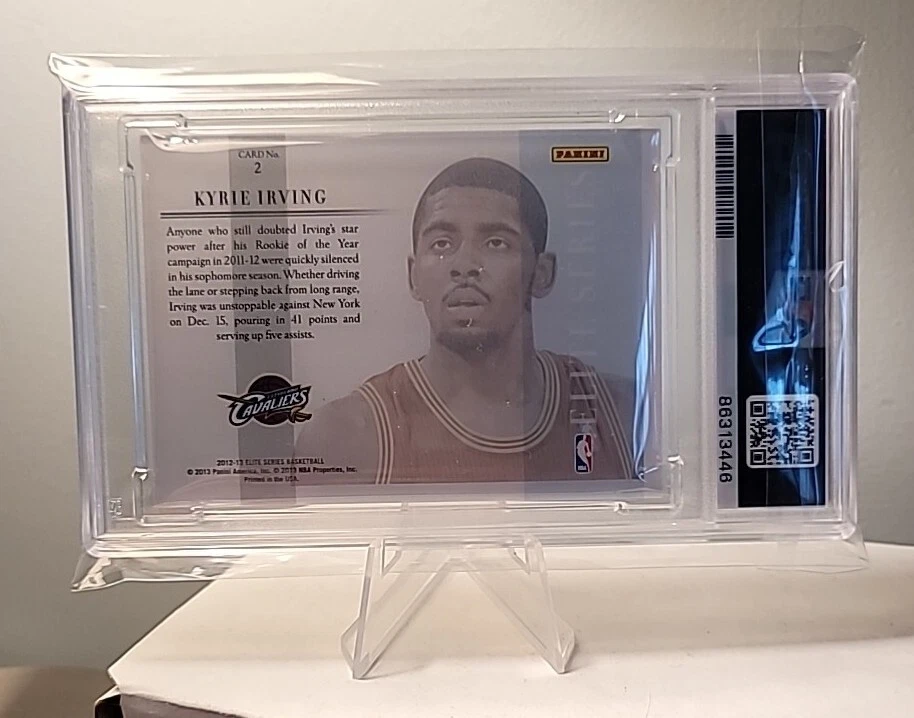 2012-13 Elite Series #2 Kyrie Irving RC Rookie #'d /199 PSA 9 POP 9 NONE HIGHER - Image 2 of 2
