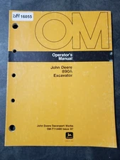 John Deere 890A Hydraulic Excavator Factory Operators Manual OMT114480 ISSUE B7