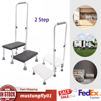 #ad #ad 2 Step Stool with Handle for ElderlyHeavy Duty 2 Step Stool with Handrail $57.47