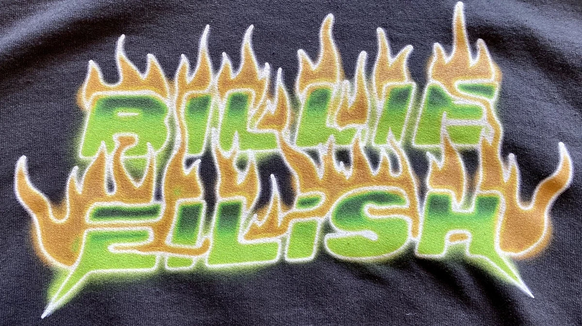 Billie eilish flame hoodie clearance