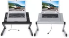 Folding Laptop Desk Table Bed Adjustable Portable Stand Tray Furniture With Fan