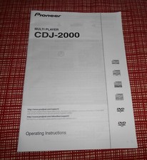 Pioneer CDJ-2000 Multiplayer OPERATING INSTRUCTIONS ONLY