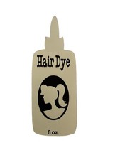 Hair Dye Printed Paper Piecing For Scrapbooks Handmade Cream And Black