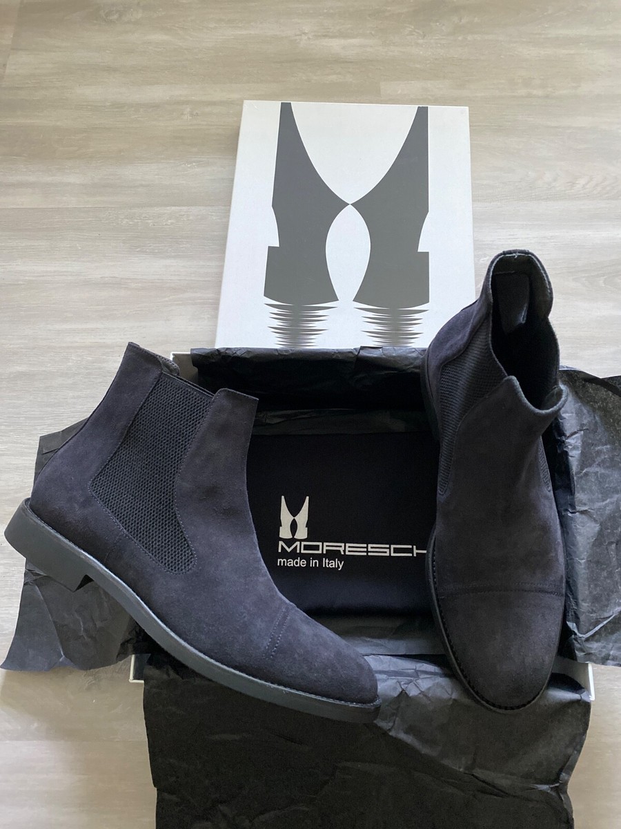 $980 New Authentic Moreschi Luxury Men's Suede Ankle Boots US