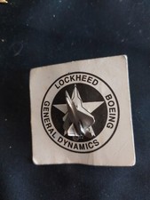 Lockheed Boeing General Dynamics F-22 Pin w/ Locking Back.