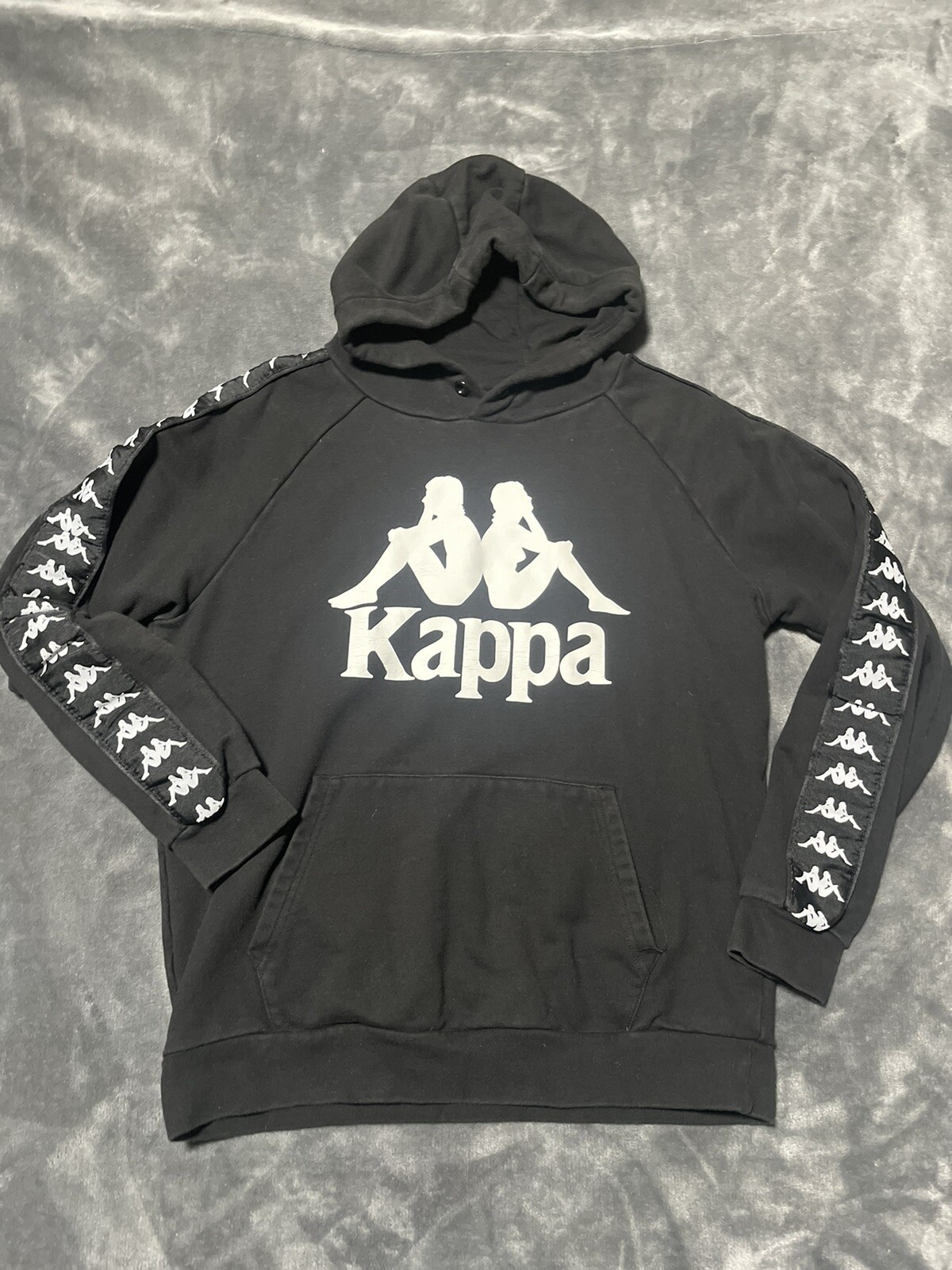 Kappa Hoodie Black and White Men's Small | eBay