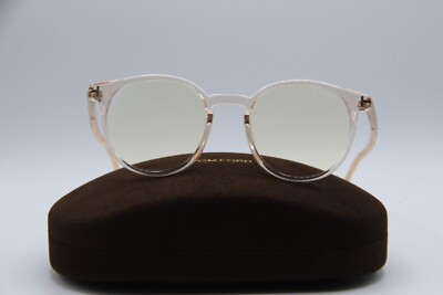 NEW TOM FORD TF 5796-K-B 072 CLEAR GOLD AUTHENTIC FRAMES W/CASE 