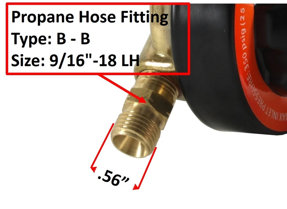 Combo de reguladores de oxígeno y propano/propileno SÜA - Medidores de soldadura - Serie V350 Foto 4 de 4