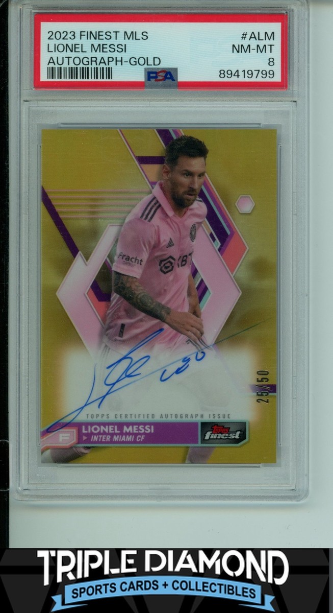 2023 Topps Finest MLS Lionel Messi Auto Gold Refractor #25 2023 Topps Finest MLS Lionel Messi Auto Gold Refractor #25