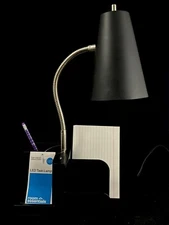 Organizer Task Lamp (Includes LED Light Bulb) Black - Room Essentials W/USB