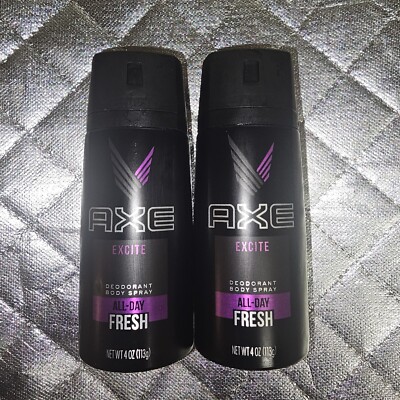 Axe Scented Deodorant Antiperspirant EXCITE 48 Hour Fresh Deodorant 4oz Lot Of 2