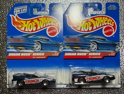 95 CAMARO HOT WHEELS SUGAR RUSH SERIES NESTLE CRUNCH CANDY BAR LOT OF 2