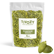 Raw Pumpkin Seeds to Eat- 4 Lbs Bulk Pack Unsalted Pumpkin Seeds Healthy Snack O 10.18 per gallon