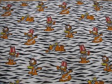 Garfield the Cat Vintage Bed Sheets/Fabric - 2 Flat Sheets