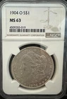 1904-O Morgan Silver Dollar NGC MS-63