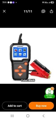 KONNWEI KW650 Car Motorcycle Battery Tester 6V 12V Auto battery Analyzer 100 T