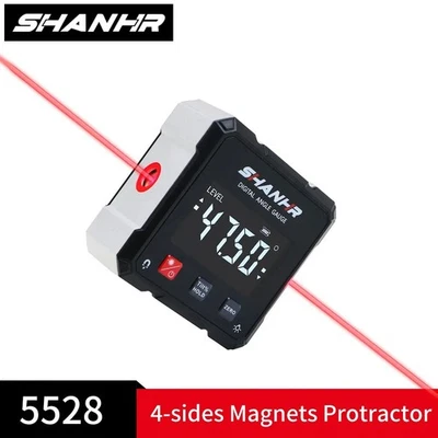 Digital Angle Laser Level with 4 Side Magnets for Woodworking Precision - Image 1 of 4