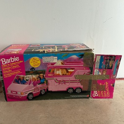Barbie Horse Trailer Camping Car 11839 Mattel 1993 Pferdeanhänger & Auto mit OVP