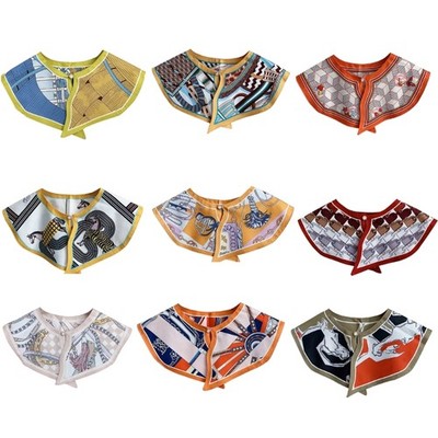 Printed Faux Collar False Collar Dickey Collar Neckerchief Detachable Collar